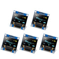 5pcs 0.96" OLED Display Screen Module I2C IIC 128x64 SSD1306 Driver Board I2C Serial Chip 4 Pin Display Board for Arduino ESP32