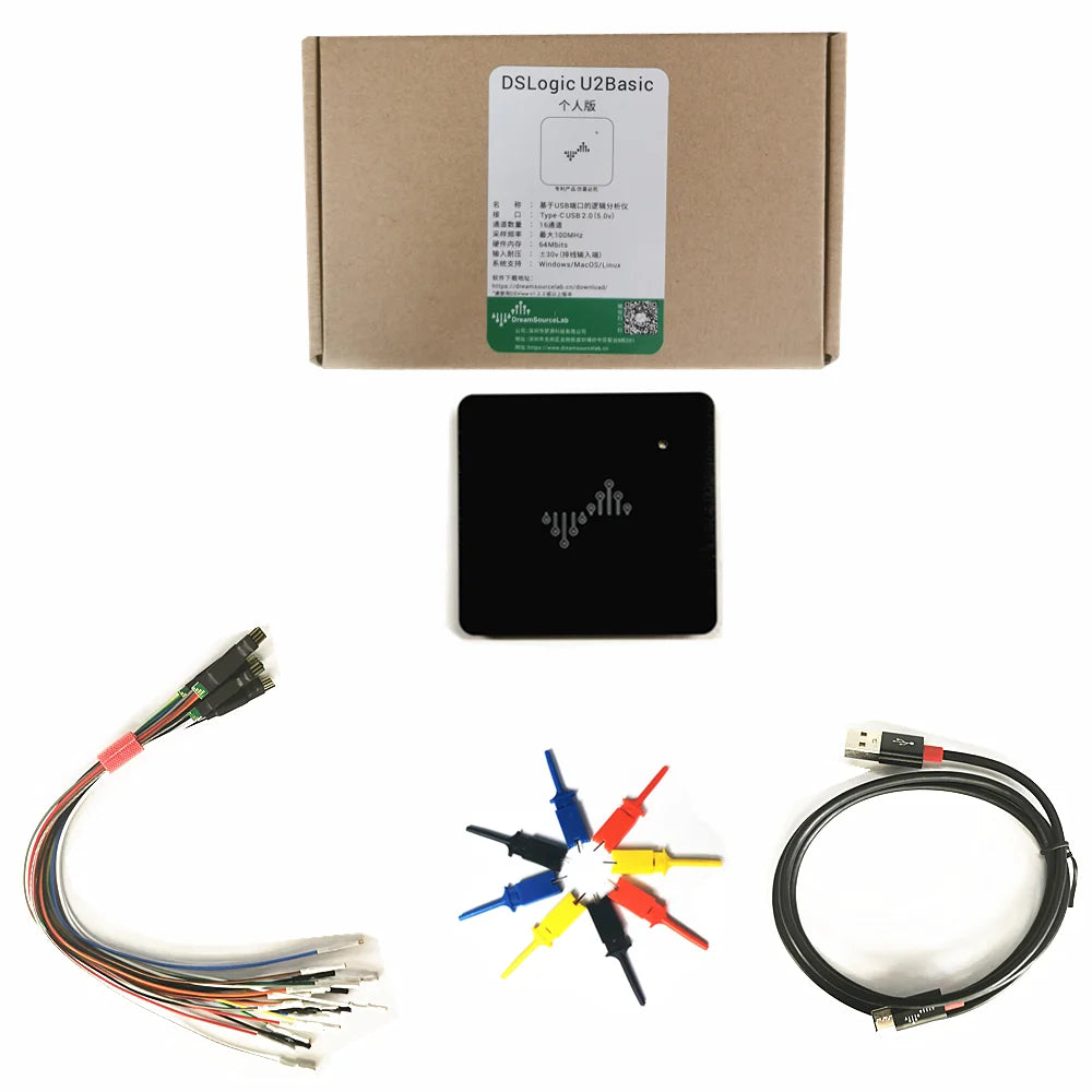 DSLogic Logic analyzer up to (100M-1G )sample rate   16channel debugging assistant