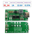 Type C BMS 2S 3S 4S 1A 2A 4A 18650 Lithium Battery Charger Board USB C Step-up Boost Module For Li-Po Polymer Power Bank