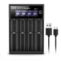 USB LCD Battery Smart Charger 1/2/4 Slots Dual For 18650 3.7V Rechargeable Lithium Battery For 1.2V NI-MH AA / AAA Battery
