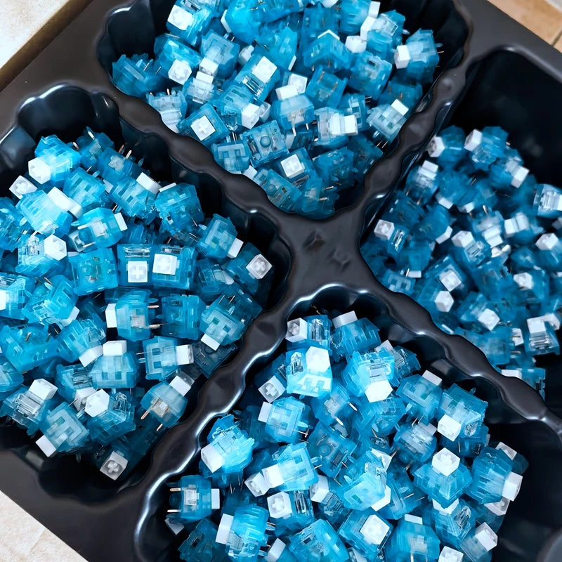 Kailh Arctic Fox Switch Tactile Clicky 5 Pins RGB For MX Mechanical Gaming Keyboard Hot Swap Pre-Lubed PC Gaming Switches Custom