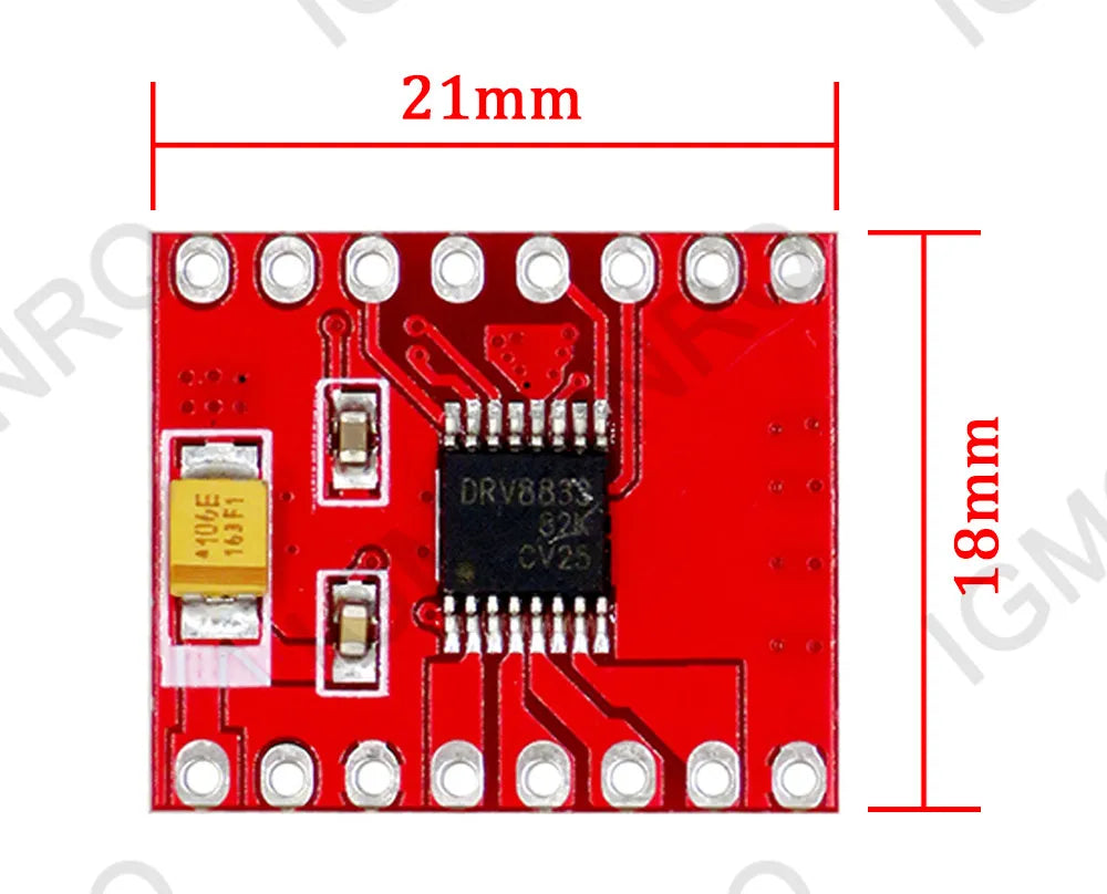 TB6612 DRV8833 Dual Motor Driver 1A TB6612FNG for Arduino Microcontroller Better than L298N