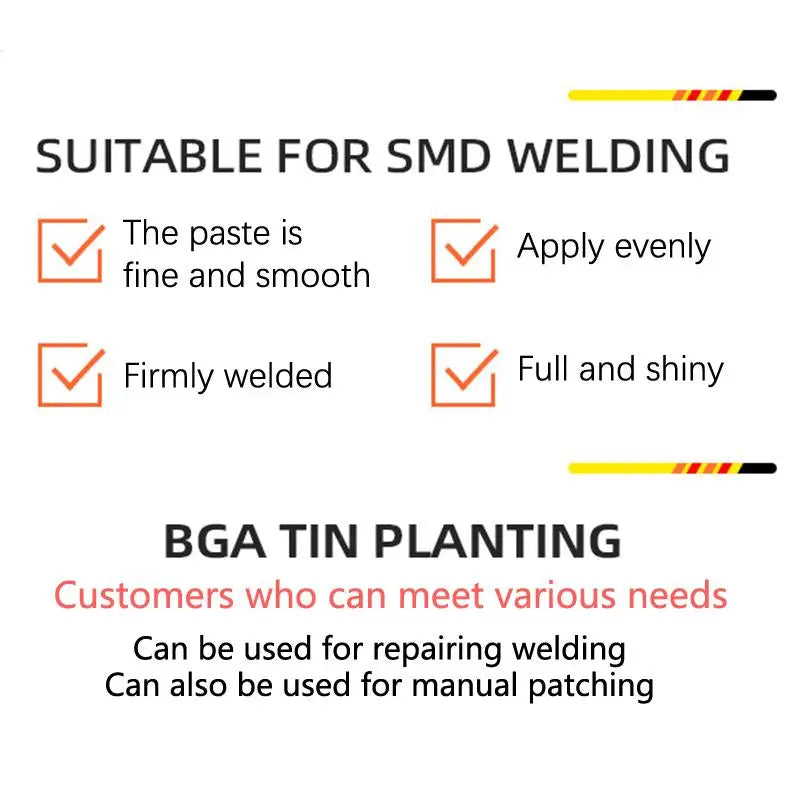 Lead-containing And 181-degree Silver-bearing Solder Paste For Syringe Soldering Applied In SMT (Surface Mount Technology) Chip
