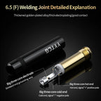 YYTCG 6.35mm female audio cable Welded Plug 6.5 Three core single stereo extension connector 1Pcs