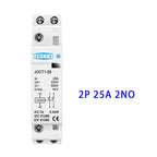 2P 16A/20A/25A  220V/230V 50/60Hz Din Rail Household AC Contactor 1NO 1NC/2NO/2NC For Smart Home