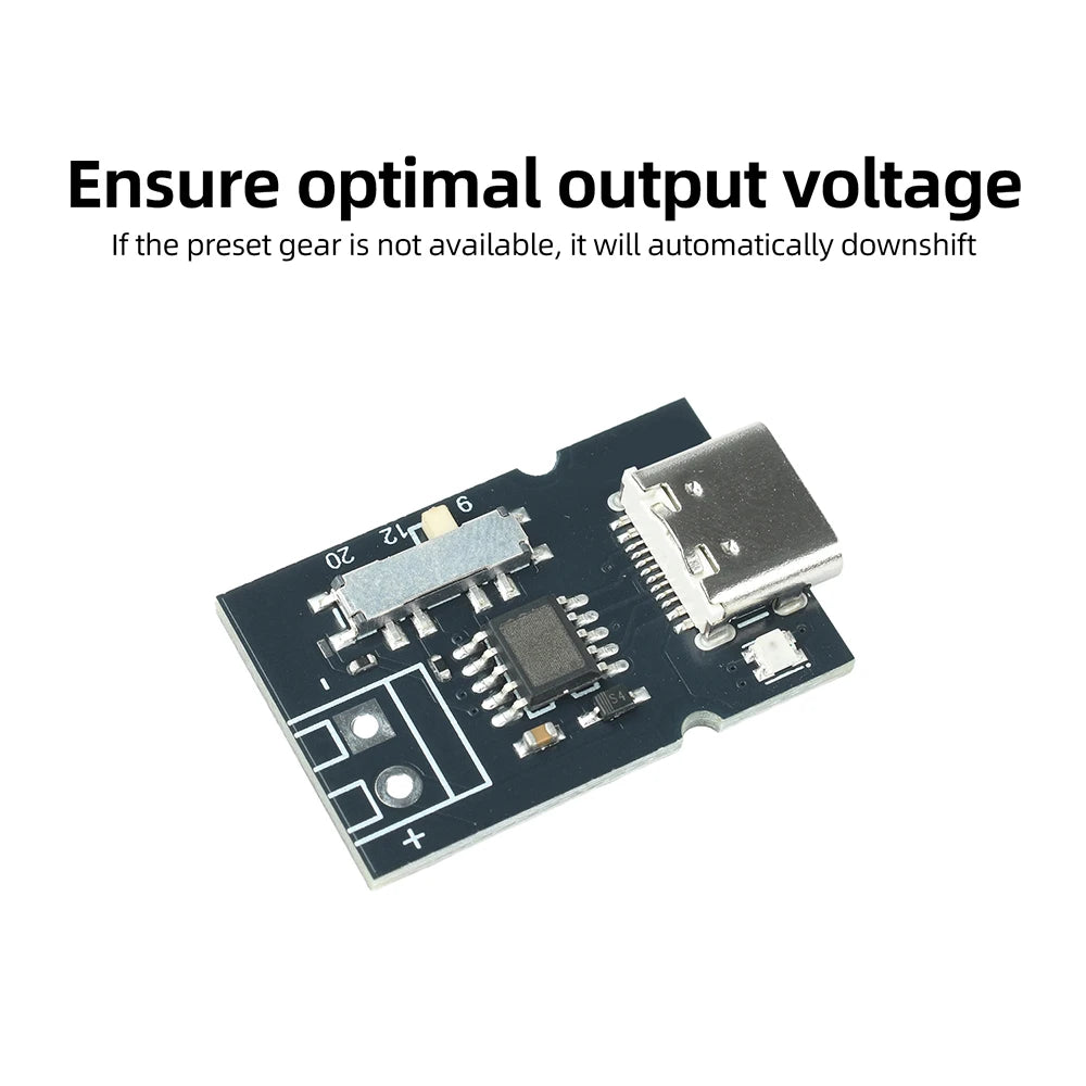 PD QC Protocol Fast Charging Decoy Module 5V 9V 12V 20V Adjustable with Indicator Light Type-C Trigger Module for DIY Electronic