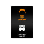 Car Push Switch Dual ON OFF Button Led Bar Roof Lights Fog Spot Driving Lights Button For Toyota 4Runner Hilux RAV4 Prado Camry