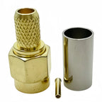 10pcs/lot SMA Male Plug SMA Female RP SMA Male Female Connector Crimp for RG58 LMR195 RG142 RG400