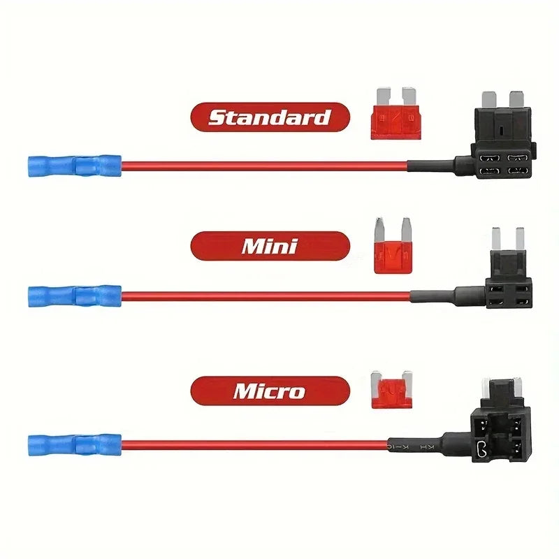 Add A Circuit Standard/Mini/Micro Blade Fuse Boxes Holder Piggy Back Fuses Tap