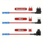Add A Circuit Standard/Mini/Micro Blade Fuse Boxes Holder Piggy Back Fuses Tap