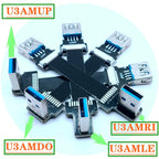USB 3.0 male female conversion fpc elbow USB flat extension cable with 90 ° left and right bending USB port