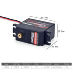 SURPASS HOBBY 9G 17G 25G 6KG 9KG 15KG 20KG Metal Gear Digital Motor RC Servo for Car Plane Robot Boat Model Wltoys Axial SCX24