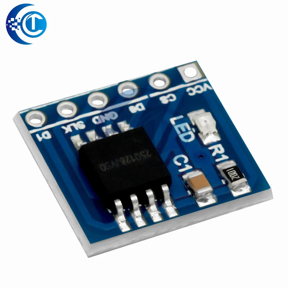 W25Q128FV 128Mbit (16MB) SPI NOR Flash Memory Module - 3.3V BV/FV Package for STM32 Development