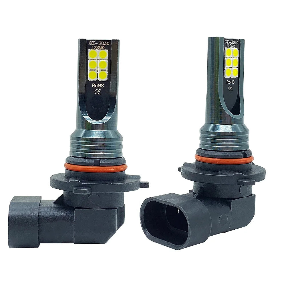2Pcs LED H11 H8 Led Bulb Car Fog Light H4 Led Bulb H7 H9 H10 H1 9005 HB3 9006 HB4 6000K Lights 12000Lm Auto Fog Lamp 3000K