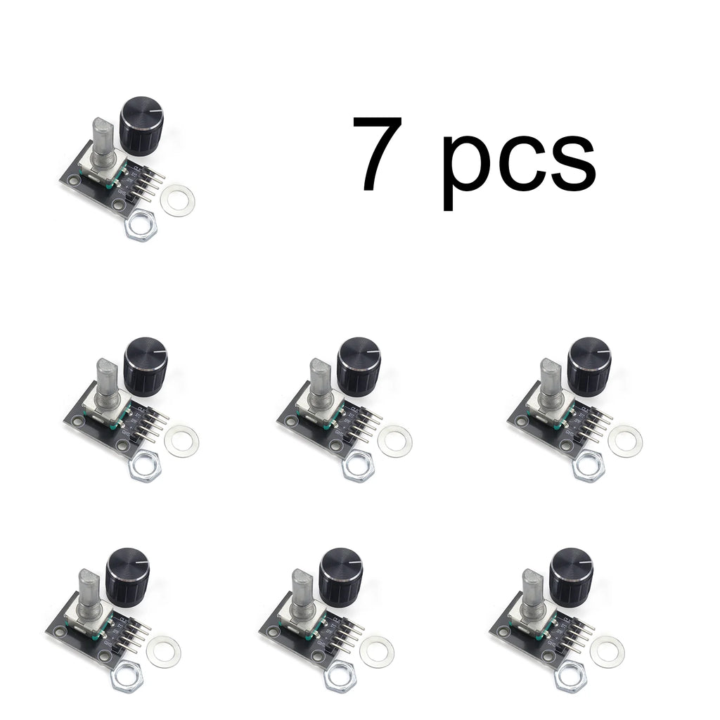 KY-040 360 Degrees EC11 Rotary Encoder Module Brick Sensor Switch Development Board for Arduino With Pins Knob Cap DIY 5V