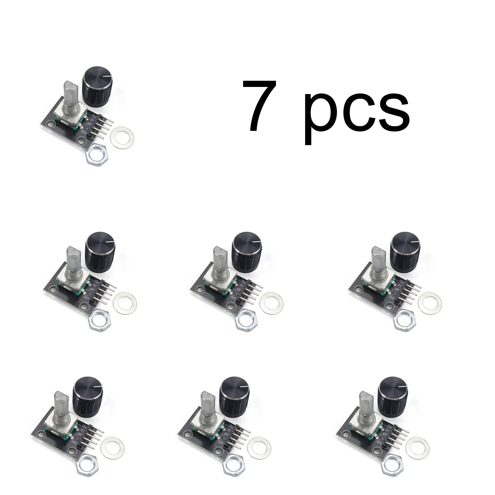 KY-040 360 Degrees EC11 Rotary Encoder Module Brick Sensor Switch Development Board for Arduino With Pins Knob Cap DIY 5V