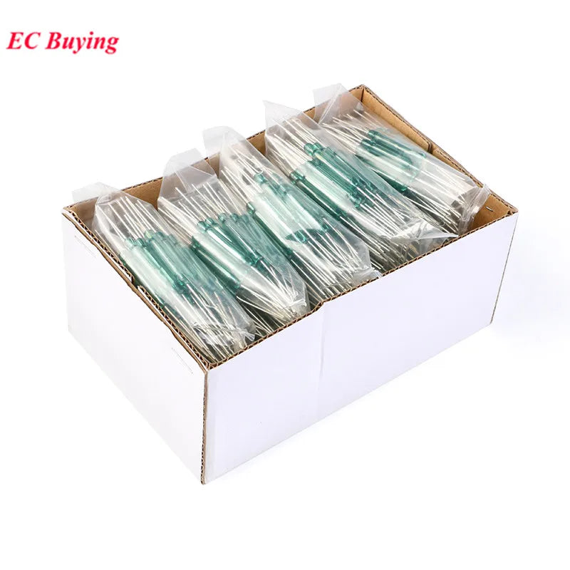 100Pcs/1pc Reed Switch Sensor 4x28mm Normally Open Sensor NO 4*28mm Magnetic Switches DIY Electronic