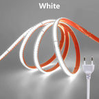 220V Self-adhesive LED Strip 10cm Cuttable Waterproof COB LED Strip No Need Driver Flexible Tape for Kitchen Home Garden Decor