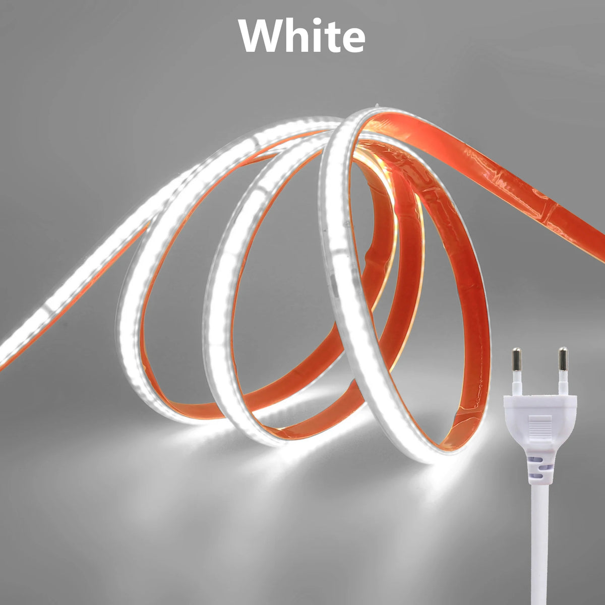 220V Self-adhesive LED Strip 10cm Cuttable Waterproof COB LED Strip No Need Driver Flexible Tape for Kitchen Home Garden Decor