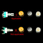1 Box EC11 Half / Plum Shaft Encoder Switch Kit 5 Pin 20 Position Rotary Encoder Code Switches Handle Long 15mm 20mm