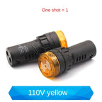 1PCS 12mm AD16-22SM 12V 24V 36V 48/110/220V Flash Signal Light Red LED Active Buzzer Beep Alarm Indicator Red Green Yellow Black