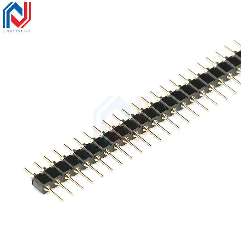 Spacing 2.54mm Round Hole Pin Header Double-Headed Pin Round Pin Header Gold-Plated Round Hole Header 1x2P 3P 4P 5P 6P 7P 1X40P