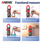 ANENG ST170 Clamp Meter Digital Multimeter Tester 500A AC Current AC/DC Voltage+B18 Highlight Voltage Tester Pen Electrician Set