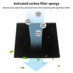 LUXIANZI 16/30/50/60w Solder Iron Smoke Absorber Set Smoking Instrument with Filter Sponge EU/US/UK Plug ESD Fume Extractor Kit