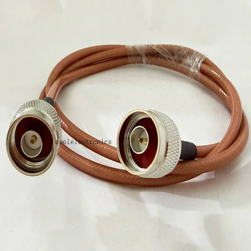 N Male to N Plug Male Connector RG400 Double Shielded Copper Braid RF Coaxial cable 50ohm 10/15/20/30/50CM 1/2/3/5/10M