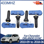 4PCS 433MHZ Tire Pressure Monitoring Sensor TPMS Sensor For Chevrolet Orlando 2010-09 to 2018-06 13581561