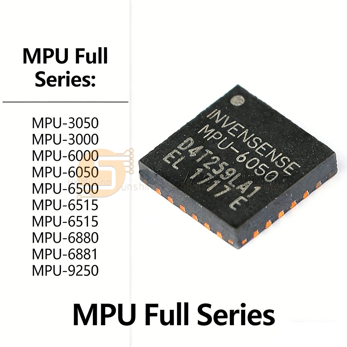 2-5pcs MPU6050 MPU6500 MPU6000 MPU3050 MPU6052C MPU6515 MPU6881 MPU9250 Gyroscope Accelerometer 6-Axis 9-Axis Sensor IC