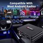 Car Power Amplifier 4*60W Way DSP Car Audio Speaker Amplifier Lossless Audio Processor For Android Large Screen Dedicated