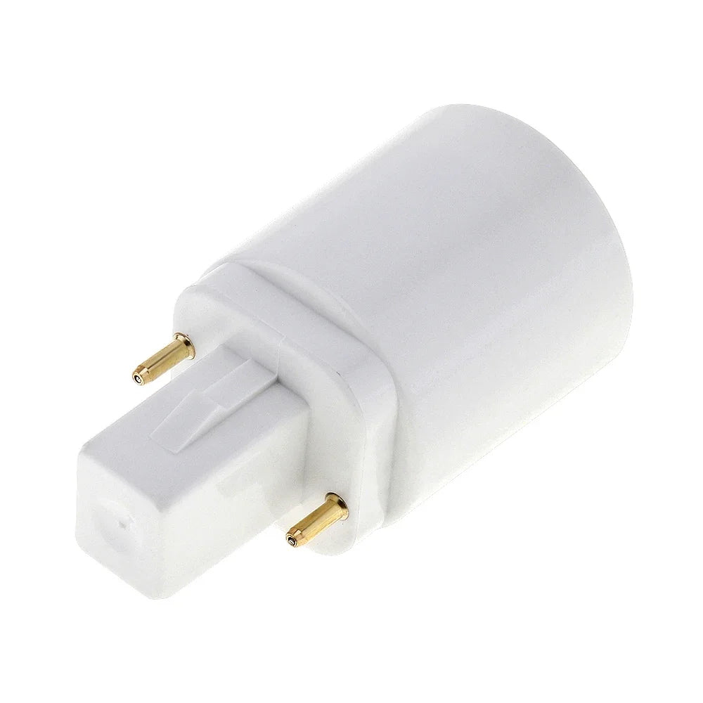 3Pcs G24d 2Pin To E26 E27 Fire-proof 250V2A Light Socket CFL LED Lamp Base Holder Adapter Converter, Ballast Removal Required