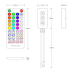 Wholesale SP611E DC5V-24V WS2812B WS2811 Bluetooth Music LED Strip Controller IR38 Keys Remote APP For Addressable LED Lighting