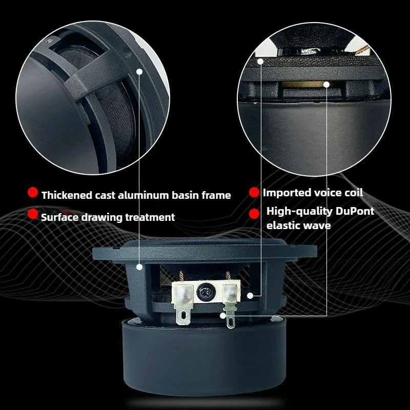 SOTAMIA 2pcs 3.5 Inch Full Range Speakers 4 8 Ohm 15W Power Sound Loudspeaker DIY HIFI Music Home Theater Blutooth Speaker