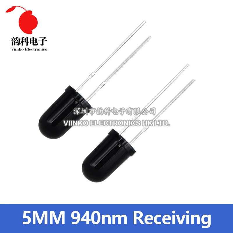 10pairs 3mm 5mm 940nm LED Infrared Emitter and IR Receiver Diode Diodes 301A for arduino