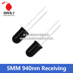 10pairs 3mm 5mm 940nm LED Infrared Emitter and IR Receiver Diode Diodes 301A for arduino