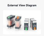 ENMG RXG Slim Power Relay 12A 24VDC/220VAC Coil, DIN Rail Mount Industrial Relay for PLC Control System