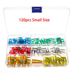 50/80/180pcs 5/10/15/20/30A Car Auto Small and Medium Blade Fuse Motorcycle Boat Truck Automotive Blade Fuse Assortment Set