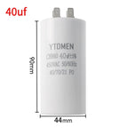 1PCS 450VAC CBB60 Motor Run Capacitors 4pin Dual Insert Starting Capacitor 4UF-60UF for Air Compressor Water Pump 6UF 10UF 50UF
