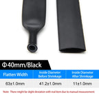 4:1 Double Wall Adhesive Heat Shrink Tubing Black Polyolefin Glue Lined Tube 4-52mm Waterproof Wire Cable Protective Sleeve