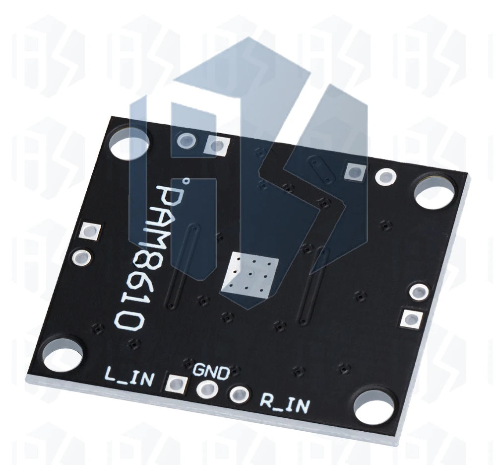 1PCS EGBO Super Slim 2 x 15W PAM8610 Class D Digital Dual Power Audio Amplifier Board 12V black