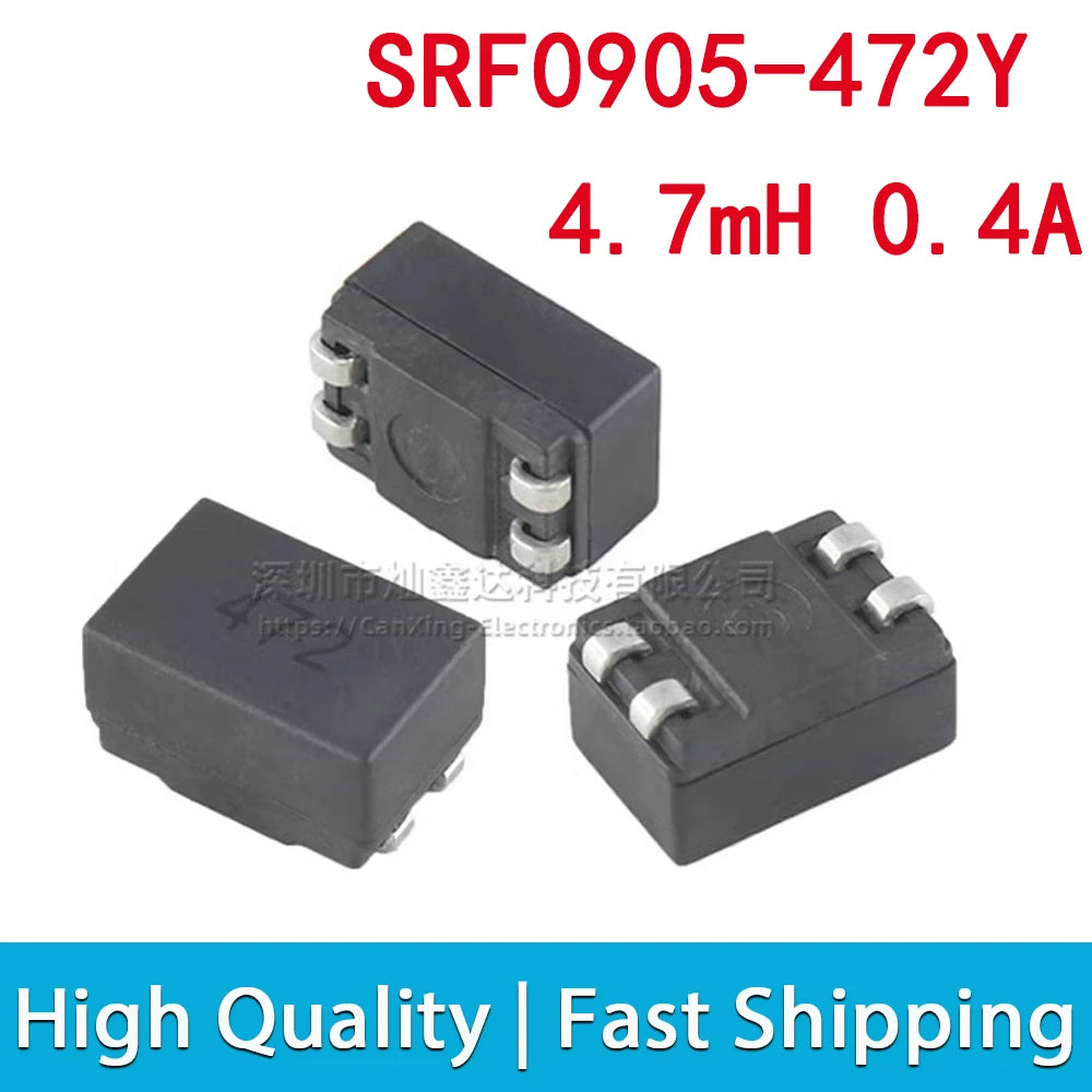 5pcs SRF0905 Common Mode Inductor Inductance Molding Choke Coil Power Filter SMD 10uH 25uH 50uH 250uH 470uH 500uH 1mH 2mH 4.7mH