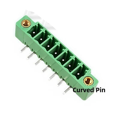 5pcs Terminal Connector 2EDGKM 3.81mm 5.08mm 3.5mm Pitch 15EDGKM PCB Terminal Block Plug-in Type 2~24P With Flange Fixed Panel
