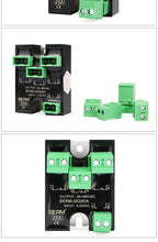 small three-phase solid state relay 220V three-way single control SSR-3X25DA DC control AC 25A