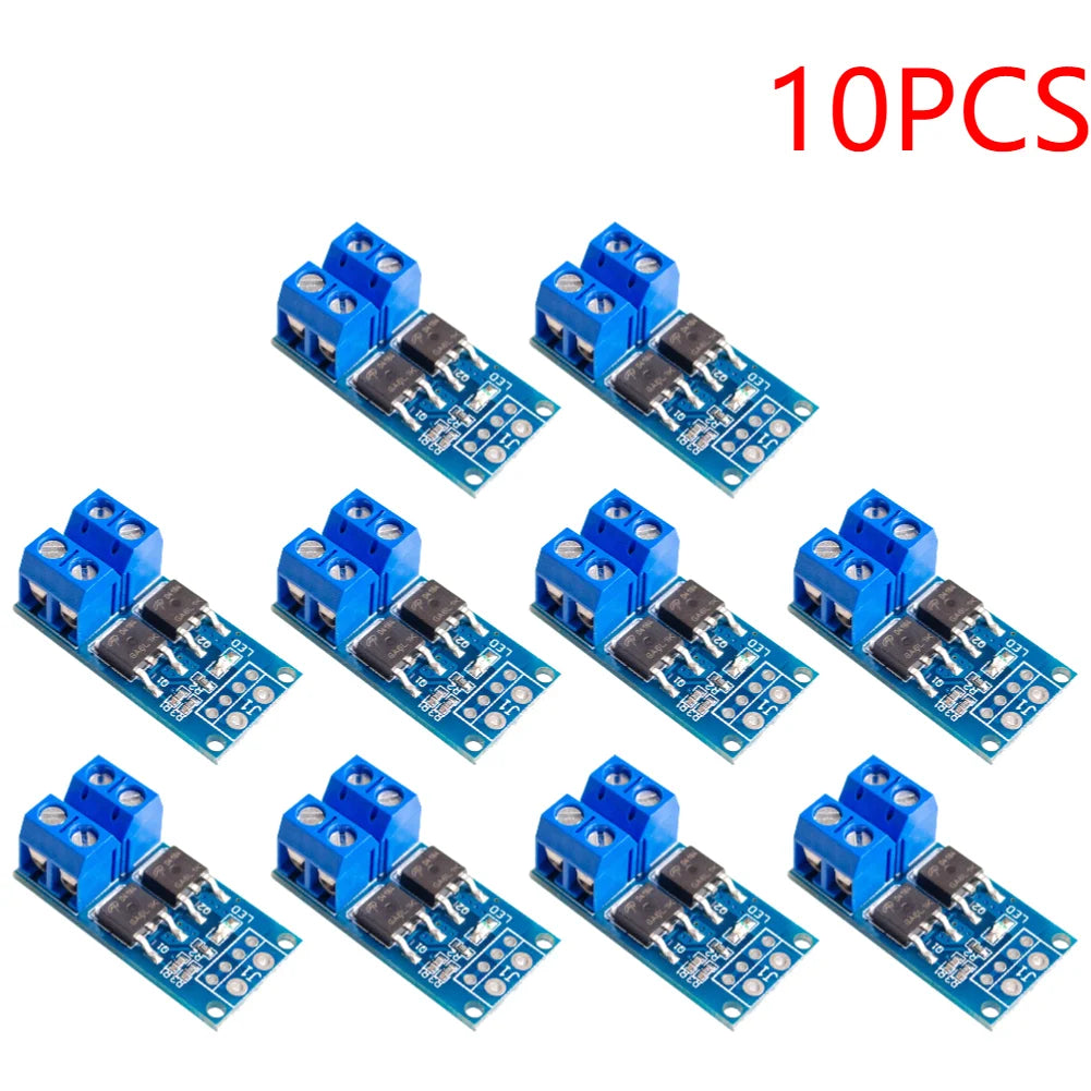 10-1pc 15A 400W MOSFET Trigger Switch Drive Module PWM Regulator Panel DC 5V-36V Electronic Switch Control Board for arduino
