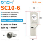 OMCH 5/10/20PCS SC Type Terminals Wire Welding Cable Connector Suit 1.5-50mm2 Cable Crimp Wire Connectors