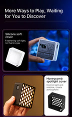 Ulanzi VL49 RGB PRO Full Color LED Video Light 2500K-9000K Camera Light for Photopraphy with Honeycomb Diffuser