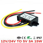 12V 24V to 5V 3A 5A 10A Step Down DC Power Converter Regulator 24 12 Volt Buck to 5 Volt Voltage Power Supply for Cars LED CE
