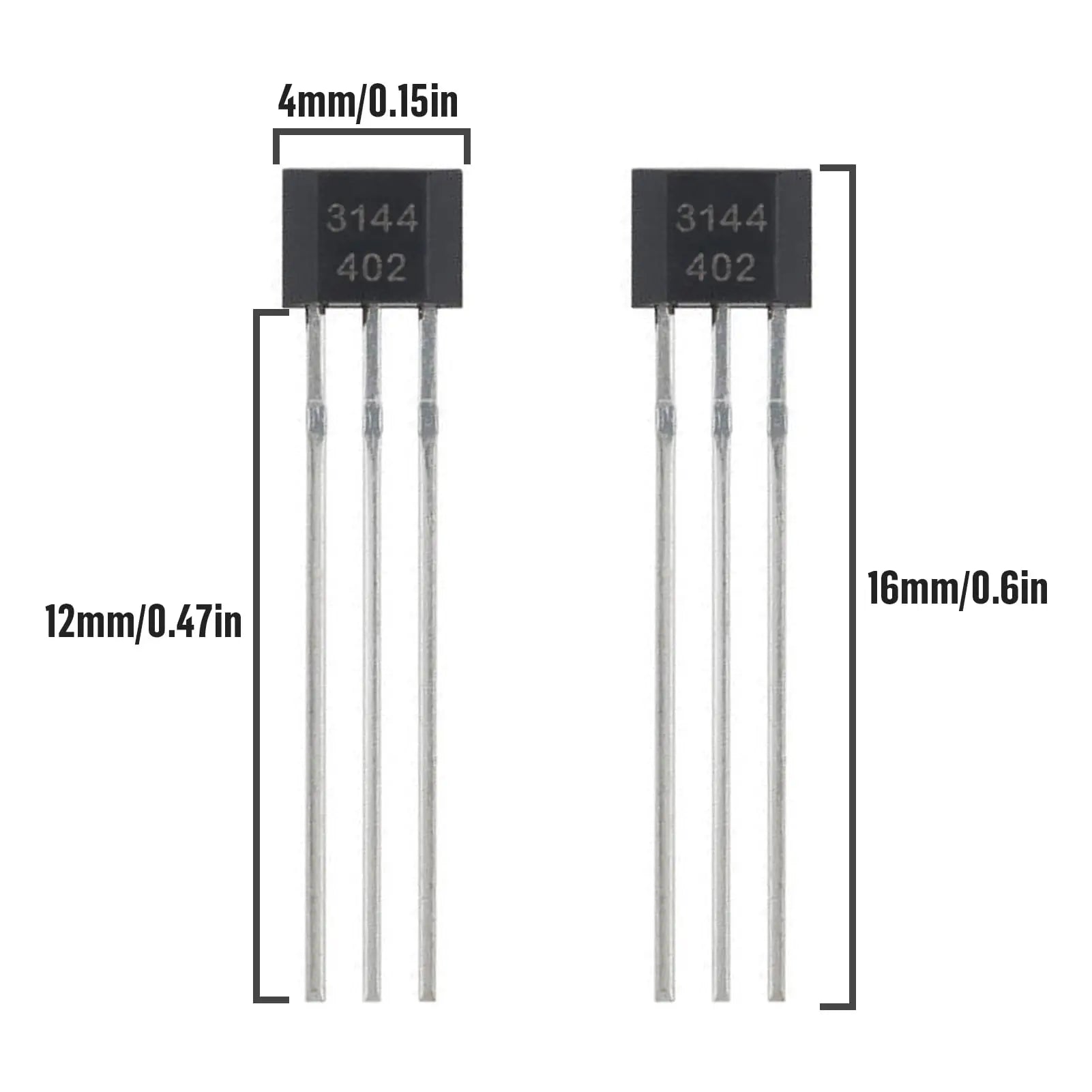 10PCS~100Pcs A3144 3144 Hall Effect Sensor OH3144 AH3144E 3Pins Magnetic Detector